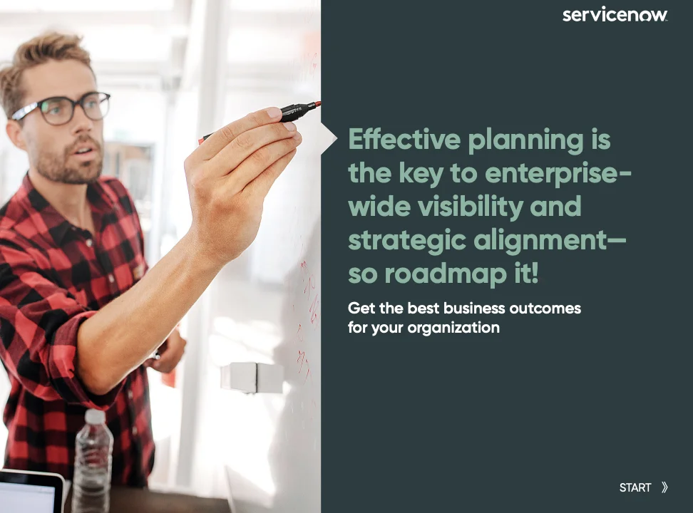 Effective Planning Is the Key to Enterprise- Wide Visibility and Strategic Alignment—so Roadmap It!