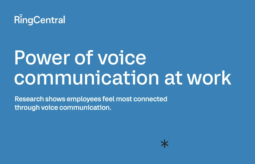 Power of voice communication at work